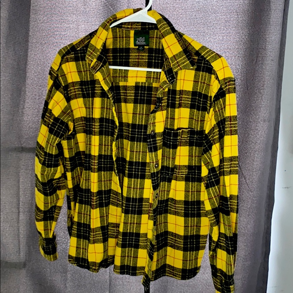 Wild Fable Plaid Long Sleeve Button-Down Flannel
